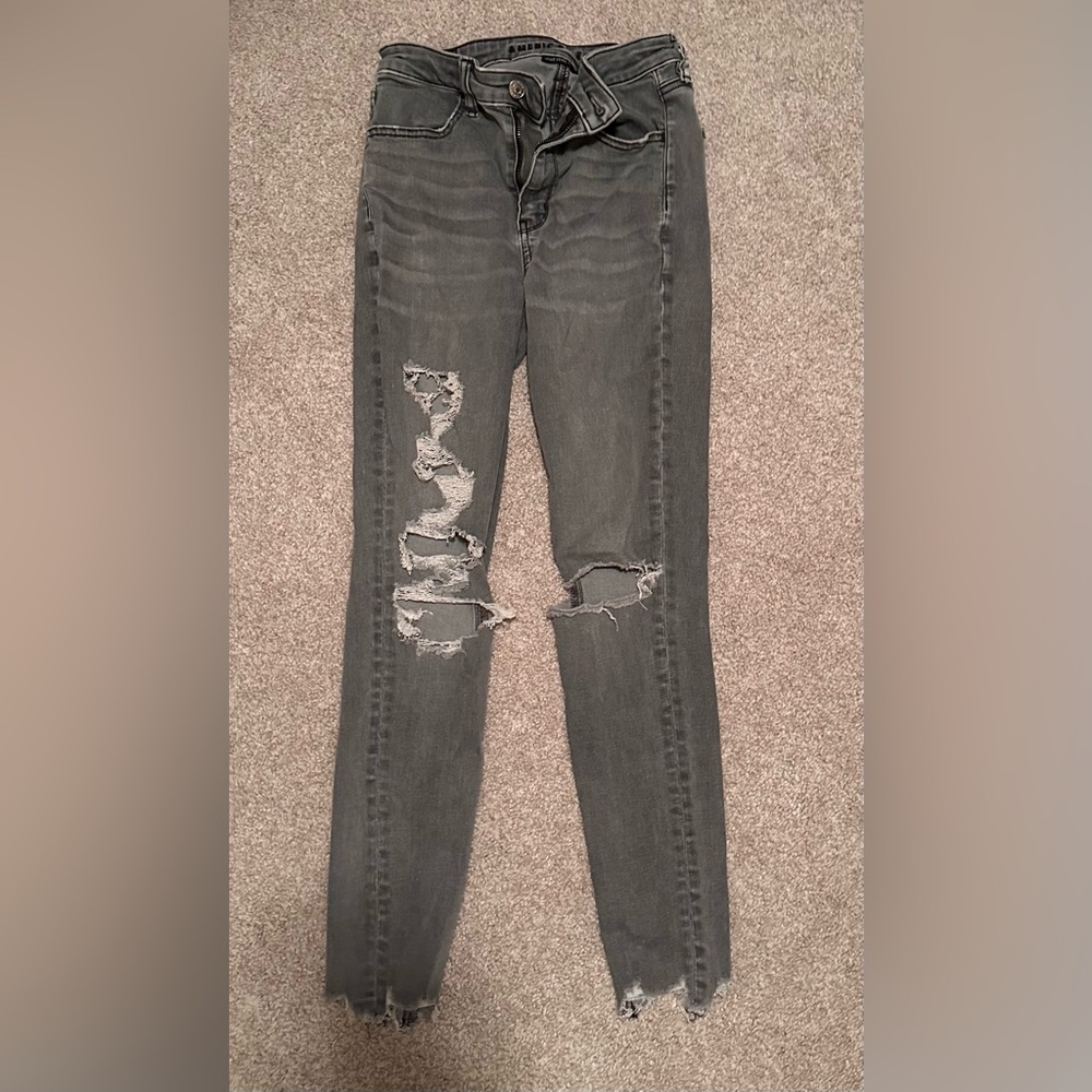 Size 2 American Eagle Gray Jeans